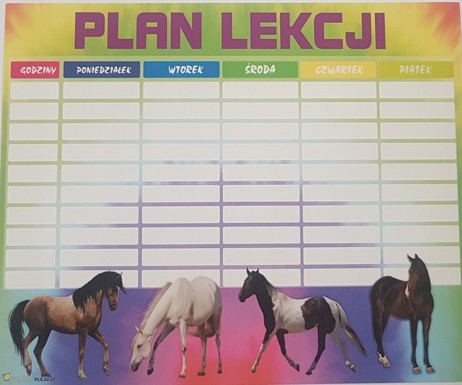 Plan lekcji  A5 (1szt.) Polsyr